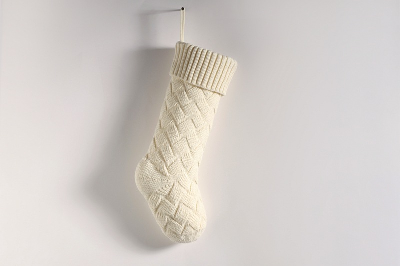 Knitted Christmas Stockings Large Size Cable Knit Holiday Decorative Gifts